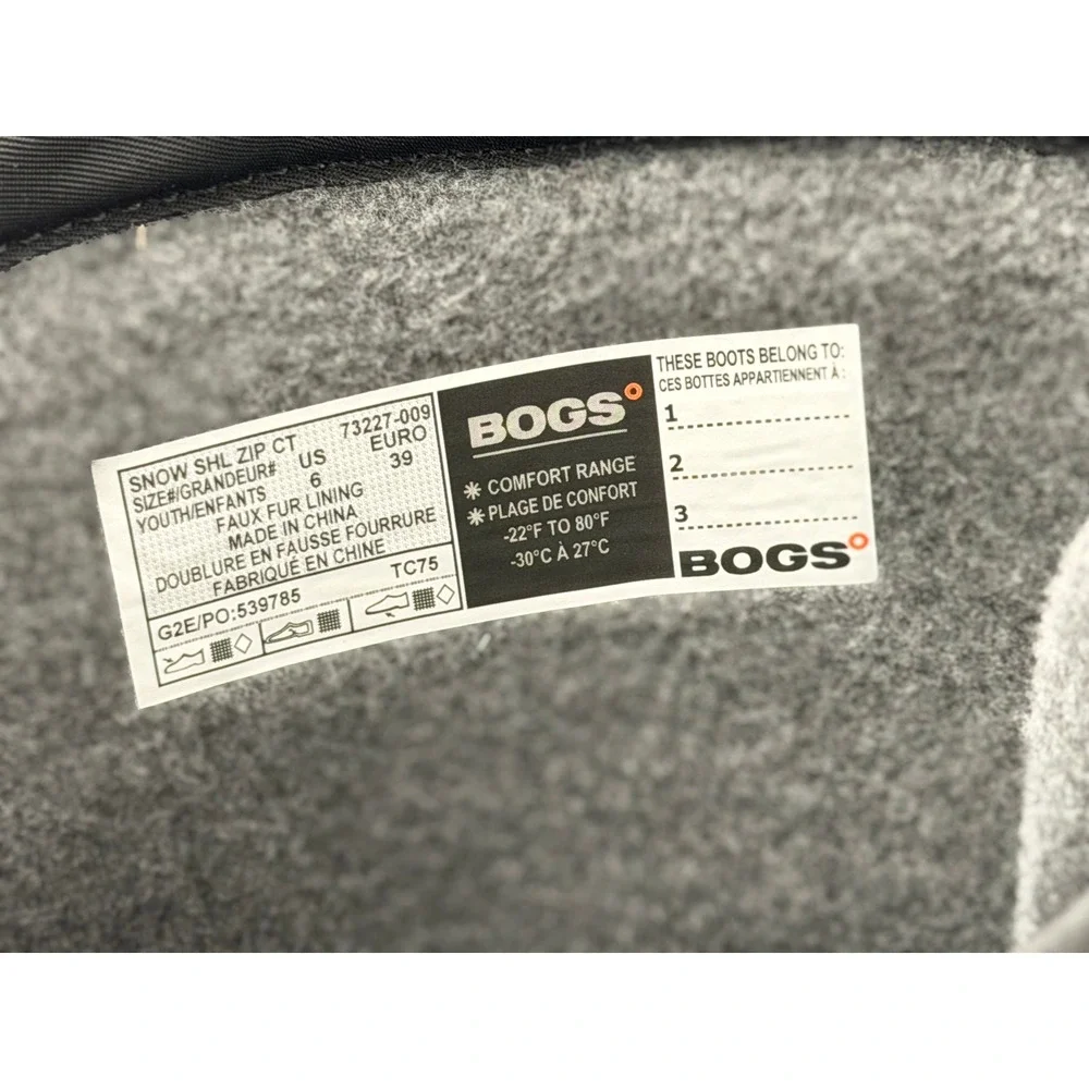 Bogs‎ Snow Shell Zip CT Youth 6 Camo Waterproof Insulated Winter Boots NEW